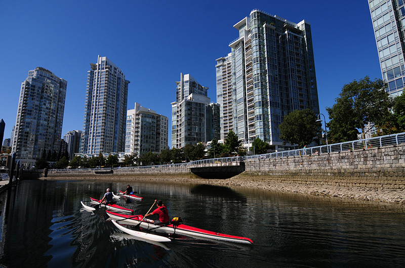 Kayaking in Yaletown